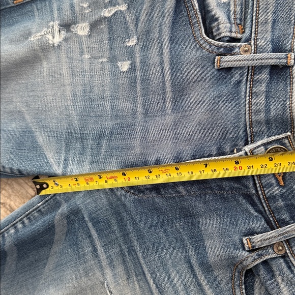 True Religion Halle mid rise super skinny Light Blue Distressed Skinny Jeans 27 - Picture 4 of 16